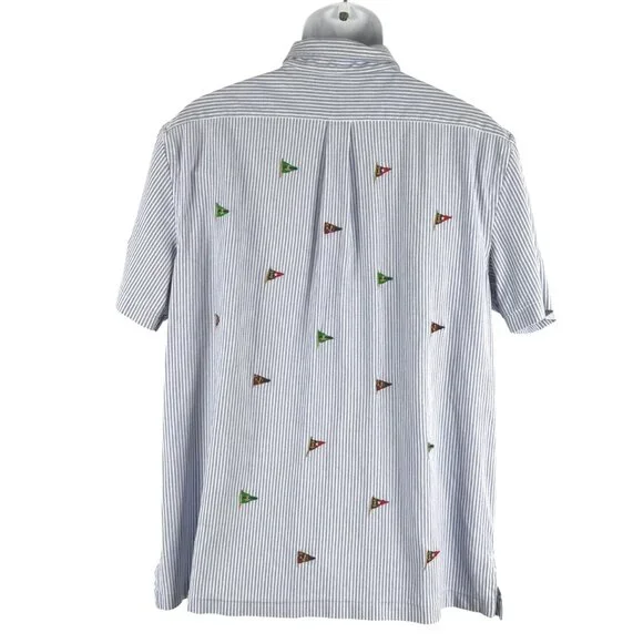 Ralph Lauren Polo Shirt XL Short Sleeve Nautical Flag Embroidered Knit TP-3733 - Picture 4 of 8